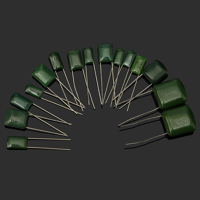 150pcs 100V 15Value Polyester Film Capacitors Assortment Kit Box 0.33nF-470nF