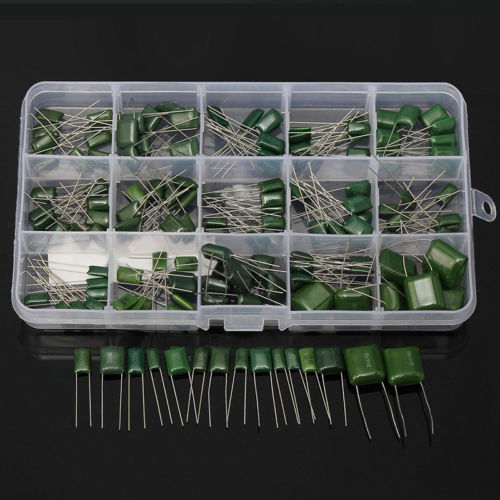150pcs-100V-15Value-Polyester-Film-Capacitors-Assortment-Kit-Box-0-33nF-470nF