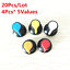 20Pcs-5Value-6mm-WH148-potentiometer-knob-cap-Kit-Yellow-Blue-white-red-15-17mm