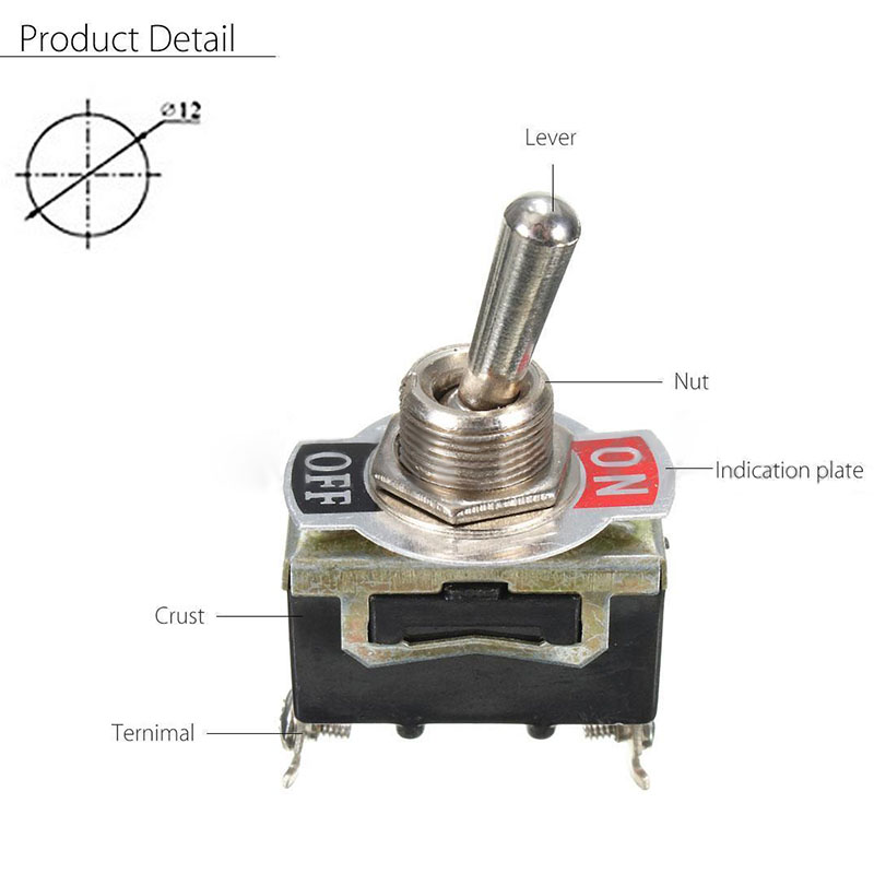 5pcs SPST 2Pin Car Boat 15A 250V ON/OFF Rocker Toggle Switch+Waterproof Boot New