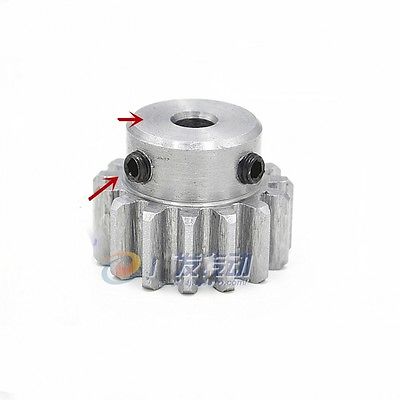 45-Steel-Spur-Gear-1-5M15T-Outer-Diameter-25-5mm-Bore-8mm-x-1Pcs