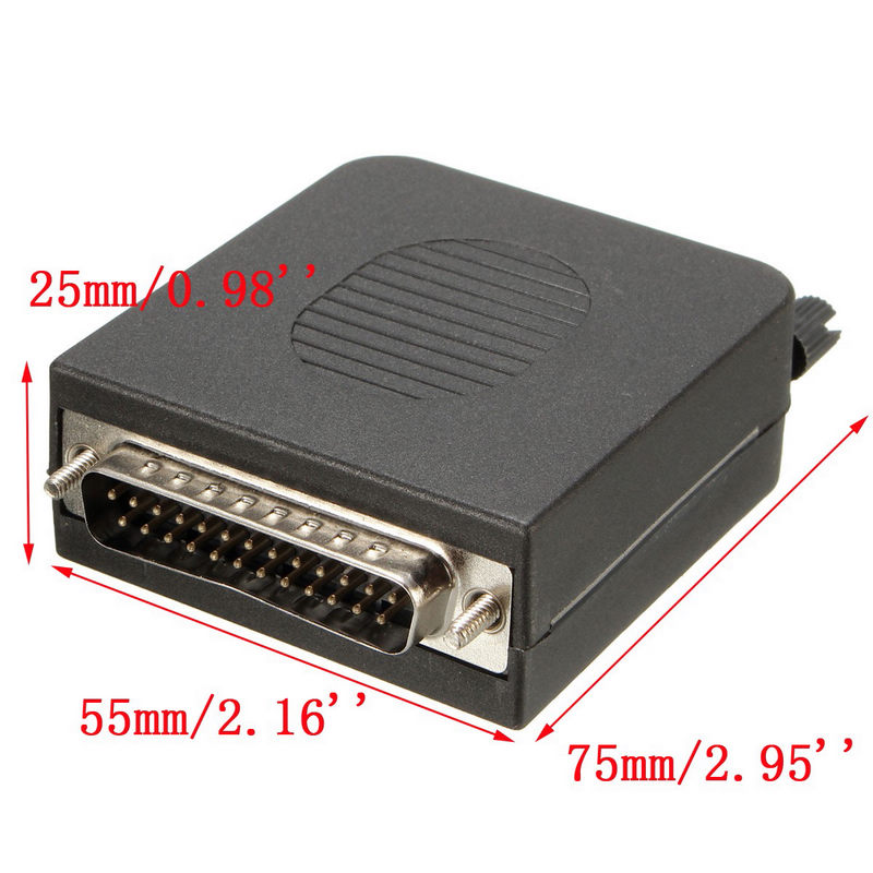 DB25 Male 25Pin Plug Breakout Board Terminals Adapter D-SUB Solderless Connector