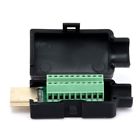 HDMI 19P Plug Breakout Terminals Solderless Connector With Black Cover Male