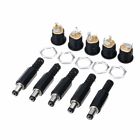 10 Pair 12V 3A 2.1*5.5mm Male Plug + Female Socket Panel Mount Jack DC Connector
