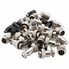 10 Set GX12-2/3/4/5/6 Pin 12mm Male/Female Panel Aviation Plug Socket Connector