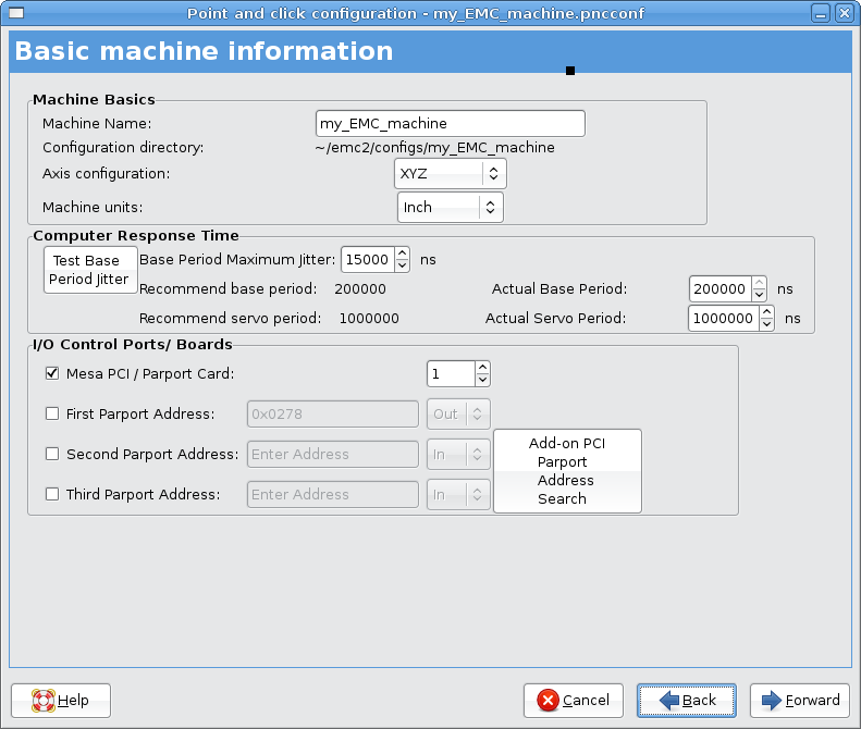 LinuxCNC Documentation Wiki: Pncconf