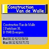 Visit Construction Van de Walle NOW